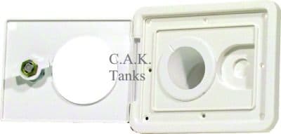 SQUARE WHITE FILLER LOCKING COVER