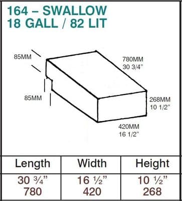 SWALLOW TANK FLAT TOP