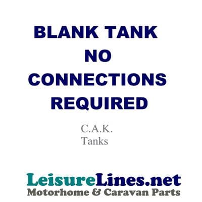 Tank required Blank - no connections