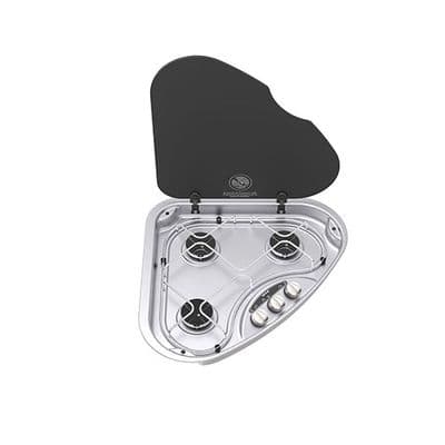 THETFORD 330 Triangular 3 Burner Hob LH [480mm x 480mm] (SHB33094-SP)