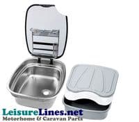 THETFORD Argent Sink Stainless Steel Version w/ Glass Lid [H 153mm x W 360mm x D 470mm] (SBL1052-SP)