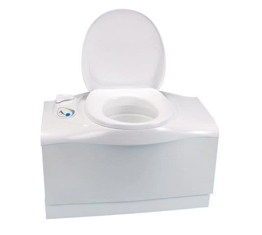 Thetford C402X Cassette Toilet w/ Integral Flush Water Tank (Cassette Exit From Left AS SITTING ON)