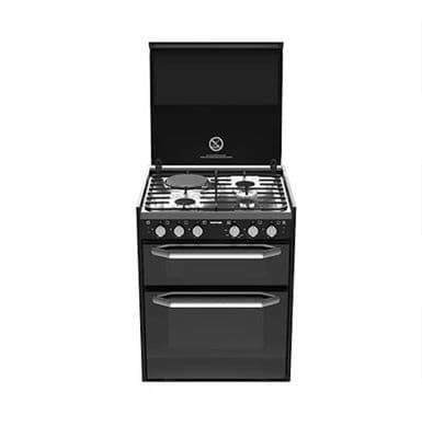 THETFORD K1520 Dual Fuel Cooker 3+1 Hob Fan Oven & Grill, 12 Volt IGN & Lid Shut-Off (SCK43199-SP)