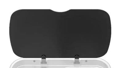 THETFORD Spare Argent Sink & Drainer Replacement Glass Lid Black