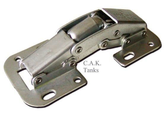 TOP LOCKER HINGE WITH INTEGRAL SPRUNG STAY