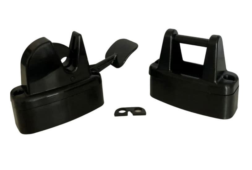 TRIGGER RELEASE DOOR RETAINER BLACK