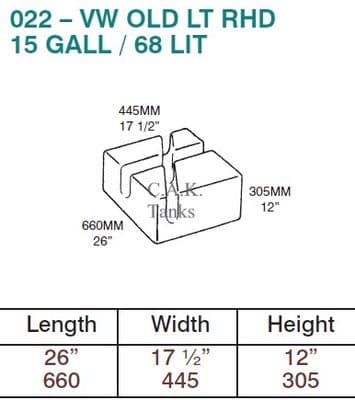 VW OLD LT RHD FRESH KIT BLK FILL