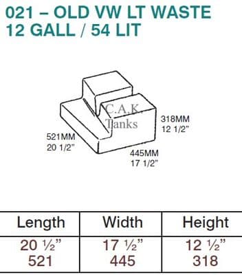 VW OLD LT WASTE TANK KIT