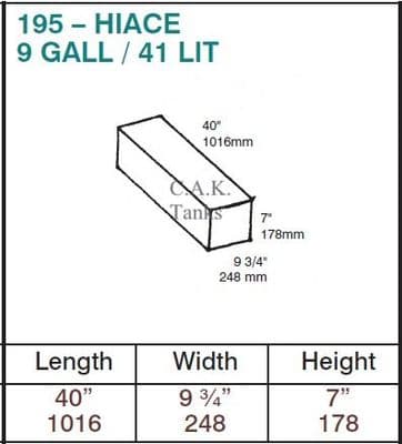 VW T7 41 Litre Underslung Fresh Tank and Fitting Kit inc 4-Motion