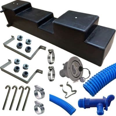 VW Transporter T7 2025+ Campervan 52 Litre Fresh and 31 L Waste Underslung Tank pair  GREY filler