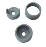 WARDROBE RAIL SUPPORT 15mm - WHITE