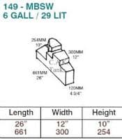 WASTE WATER TANK + FITTING KIT FOR MERCEDES SPRINTER VW LT MOTORHOME CONVERSION