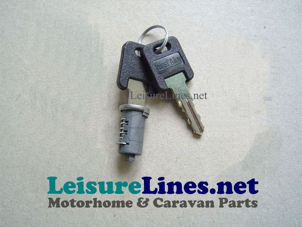 WEST ALLOY SHORT TANG LOCK 2 KEYS 020