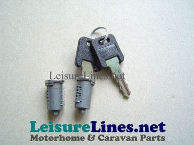 WEST ALLOY SHORT TANG LOCK KIT 2 BARRELS +2 KEYS