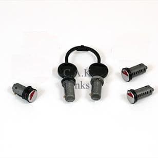 ZADI LOCK BARRELS x 5 & PAIR OF KEYS