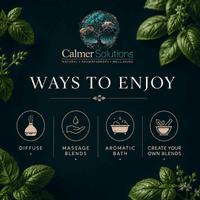 Calmer Solutions Basil Essential Oil | 100% Pure & Natural | Aromatherapy & Well-Being