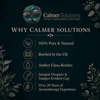 Calmer Solutions Basil Essential Oil | 100% Pure & Natural | Aromatherapy & Well-Being