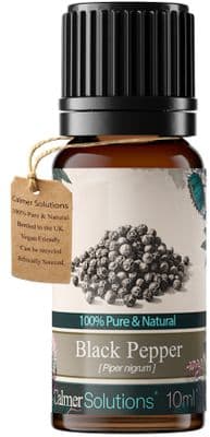 Calmer Solutions Black Pepper Essential Oil  | 100% Pure & Natural | Aromatherapy & Wellness