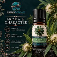 Calmer Solutions Cajput (Cajeput) Essential Oil  | 100% Pure & Natural | Aromatherapy & Wellness