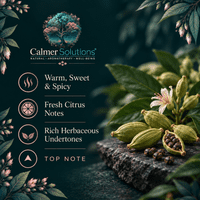 Calmer Solutions Cardamom Essential Oil  | 100% Pure & Natural | Aromatherapy & Wellness