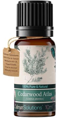 Calmer Solutions Cedarwood (Atlas) Essential Oil  | 100% Pure & Natural | Aromatherapy & Wellness