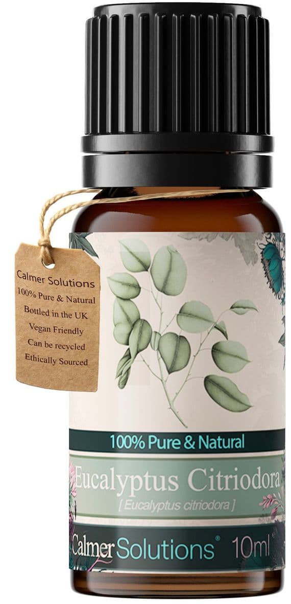 Calmer Solutions Eucalyptus Citriodora Essential O  | 100% Pure & Natural | Aromatherapy & Wellnessl
