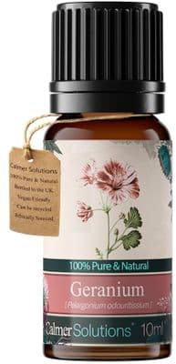 Calmer Solutions Geranium Essential Oil  | 100% Pure & Natural | Aromatherapy & Wellnessl
