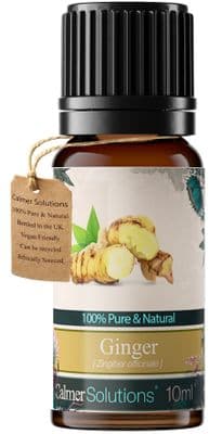 Calmer Solutions Ginger Essential Oil  | 100% Pure & Natural | Aromatherapy & Wellness