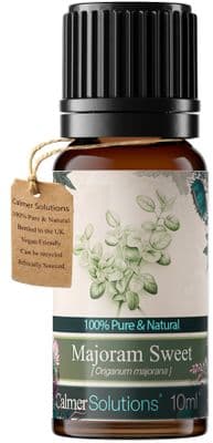 Calmer Solutions Marjoram Sweet Essential Oil  | 100% Pure & Natural | Aromatherapy & Wellness