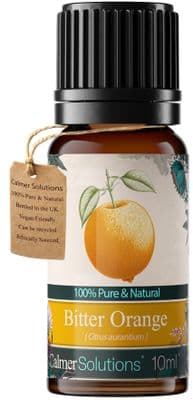 Calmer Solutions Orange Bitter Essential Oil  | 100% Pure & Natural | Aromatherapy & Wellness