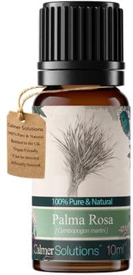 Calmer Solutions Palmarosa Essential Oil  | 100% Pure & Natural | Aromatherapy & Wellness