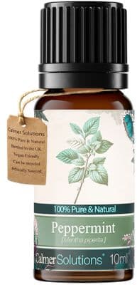 Calmer Solutions Peppermint Essential Oil  | 100% Pure & Natural | Aromatherapy & Wellness