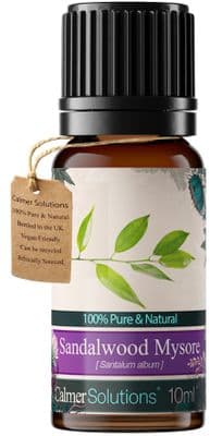 Calmer Solutions Sandalwood Essential Oil  | 100% Pure & Natural | Aromatherapy & Wellness