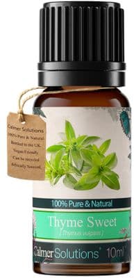 Calmer Solutions Thyme (Sweet) Essential Oil  | 100% Pure & Natural | Aromatherapy & Wellness