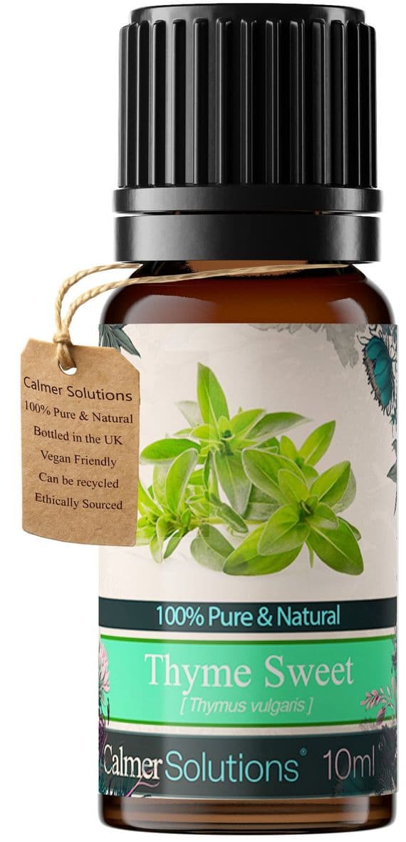 Calmer Solutions Thyme (Sweet) Essential Oil  | 100% Pure & Natural | Aromatherapy & Wellness