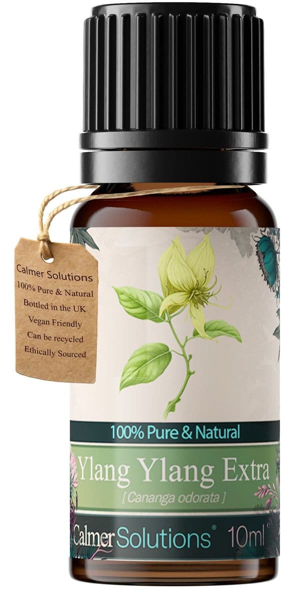 Calmer Solutions Ylang Ylang Extra Essential Oil  | 100% Pure & Natural | Aromatherapy & Wellness