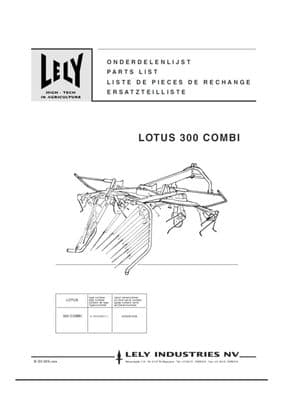 Lely 300 Combi Parts Book  (PDF Digital download)