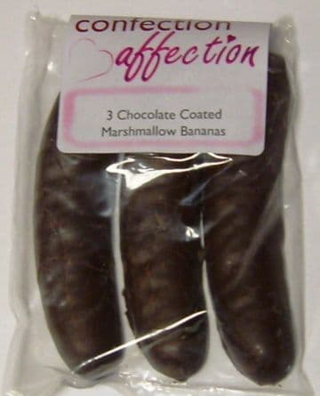 3 Chocolate Covered Marshmallow Bananas