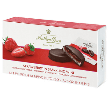 Anthon Berg Strawberry In Sparking Wine 220g