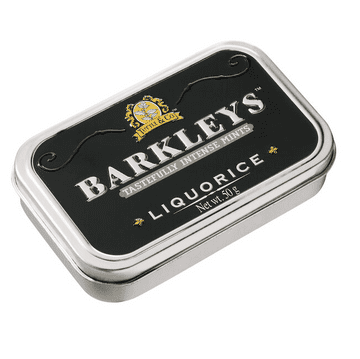 Barkleys Liquorice Peppermints Tin 50g
