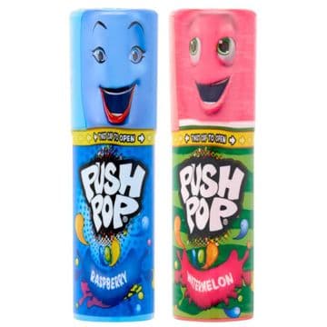 Bazooka Push Pop Raspberry Watermelon