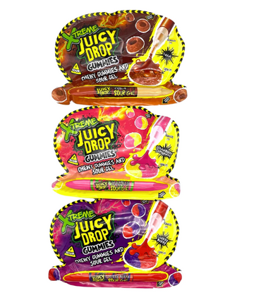 Bazooka Xtreme Sour Juicy Drop Gummies & Gel