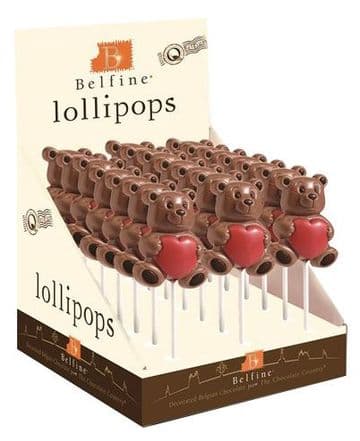 Belfine Love Bear Chocolate Lollipop