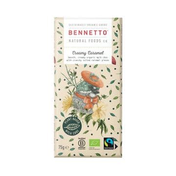 Bennetto Caramel, Almond Sea-Salt Mylk Chocolate Bar 75g