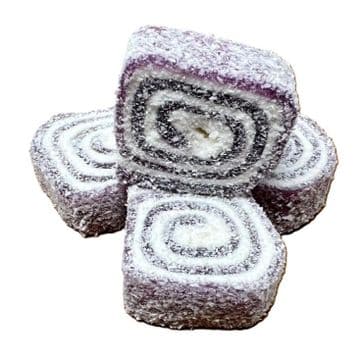 Blackberry Turkish Delight Coconut Swirls 100g