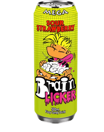 Brain Licker Drink Sour Strawberry 500ml