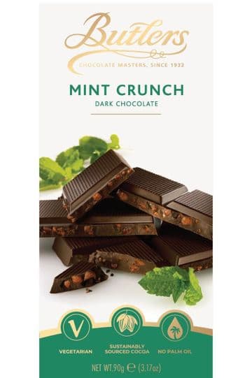 Butlers Dark Mint Crunch Chocolate Bar 90g