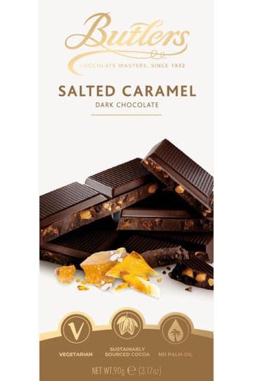 Butlers Dark Salted Caramel Chocolate Bar 90g