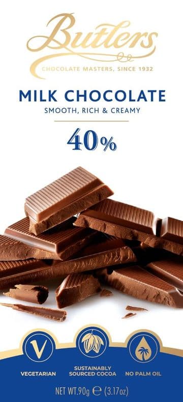 Butlers Milk Chocolate Bar 90g