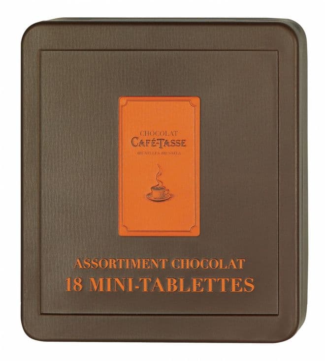 Cafe-Tasse Mini Chocolate Bars Gift Tin 162g